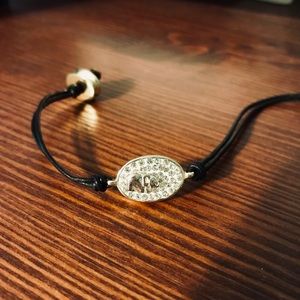 Rhinestone elephant bracelet